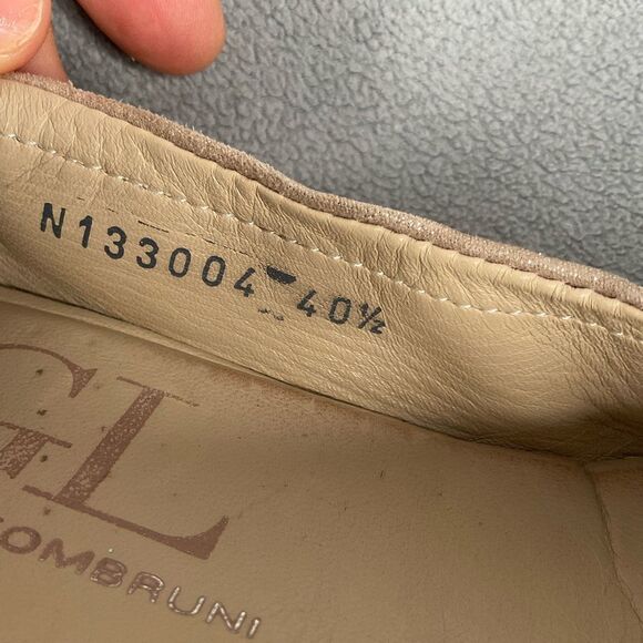 AGL Attilio Giusti Leombruni Pumps Round Toe Shimmer‎ Nude Heels US 10,5(40,5) - Picture 2 of 11